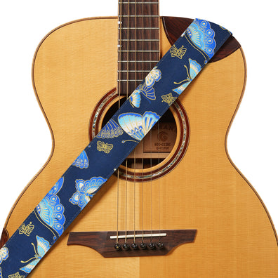 AMUMU Blue Butterfly Guitar Strap -CV01P